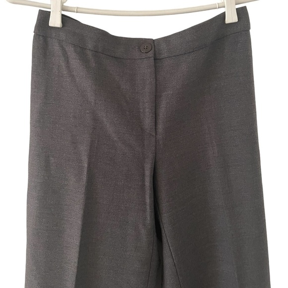 Armani Collezioni Antinea SRL Grey Front Pleat Wool Slacks size 6 - Picture 2 of 7